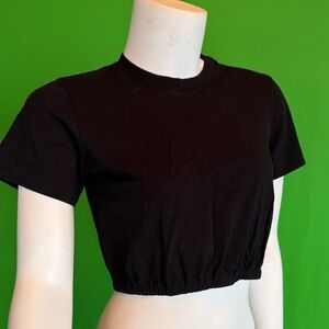 Wilfred Classic Black Crop Top